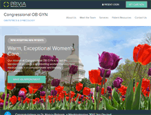Tablet Screenshot of congressionalobgyn.com